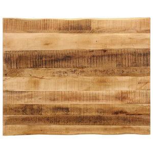 Tischplatte Mango Massivholz 90x80 cm Baumkante