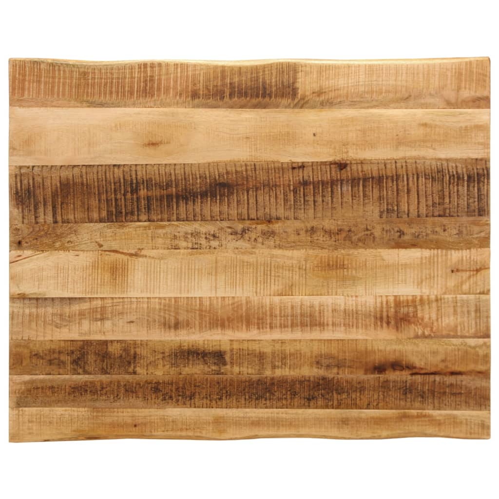Tischplatte Mango Massivholz 90x80 cm Baumkante