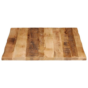 Tischplatte Mango Massivholz 90x80 cm Baumkante