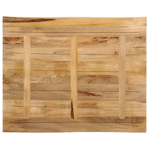 Tischplatte Mango Massivholz 90x80 cm Baumkante