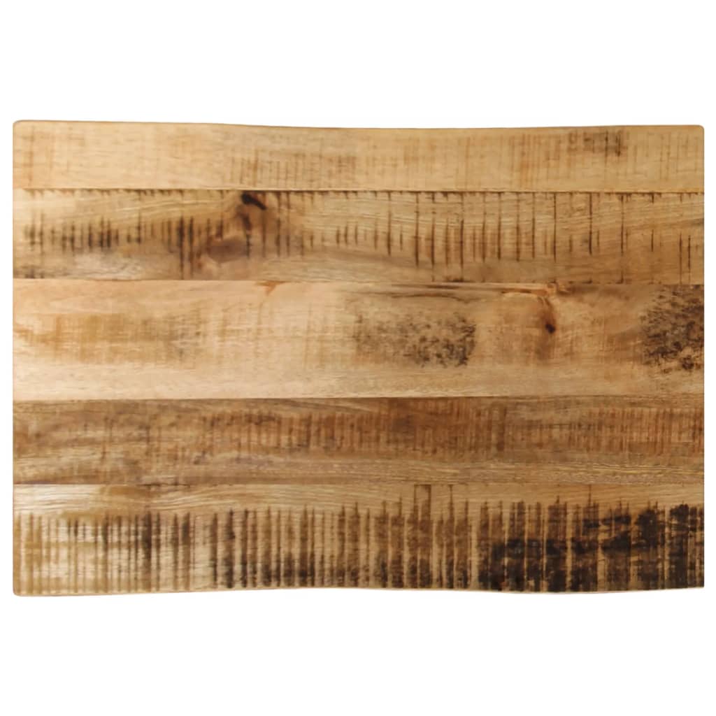 Tischplatte Mango Massivholz Baumkante 50x40 cm