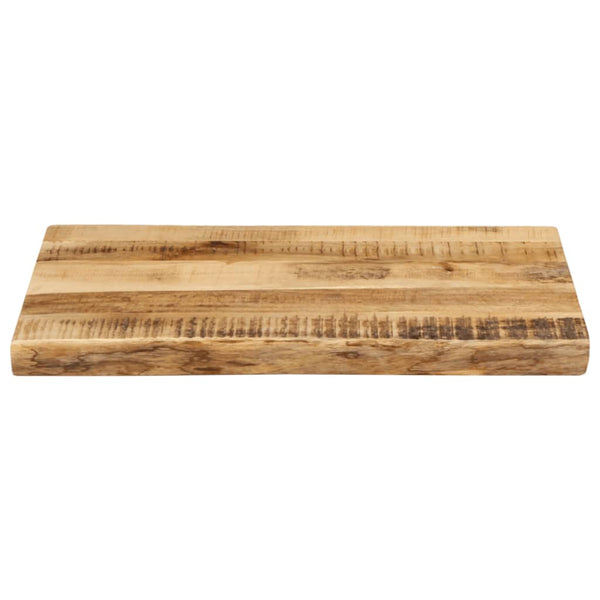 Tischplatte Mango Massivholz Baumkante 50x40 cm