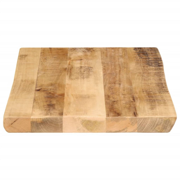 Tischplatte Mango Massivholz Baumkante 50x40 cm