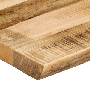 Tischplatte Mango Massivholz Baumkante 120x40 cm