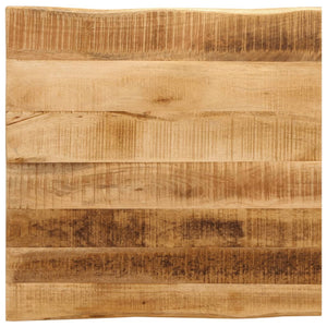 Baumkanten-Tischplatte Mango 60x60 cm