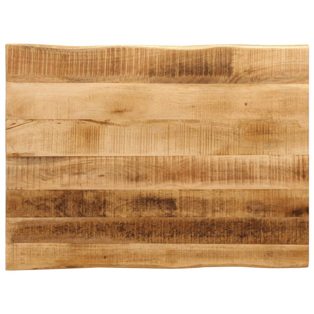 Tischplatte Mango Massivholz Baumkante 80x60