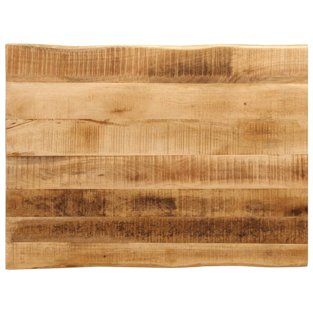 Tischplatte Mango Massivholz Baumkante 80x60