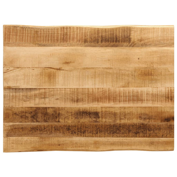 Tischplatte Mango Massivholz Baumkante 80x60
