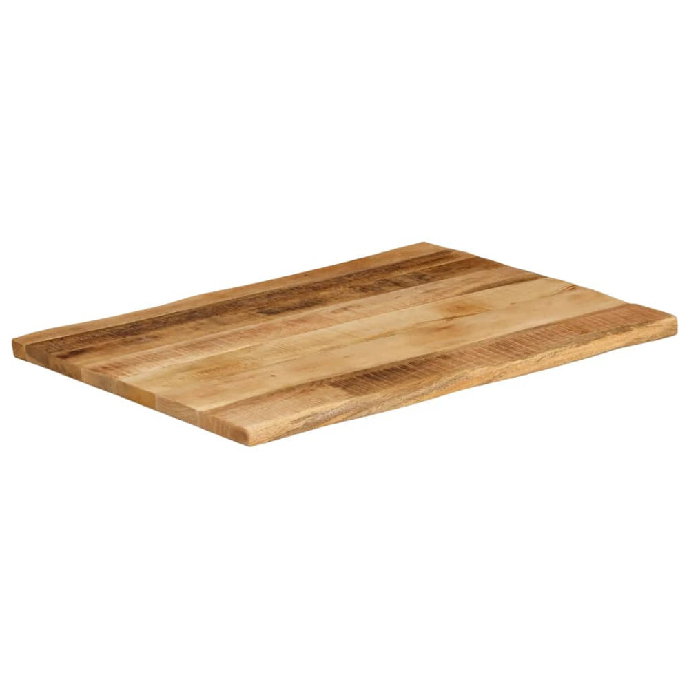 Tischplatte Mango Massivholz Baumkante 80x60