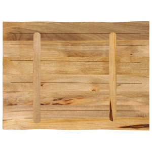 Tischplatte Mango Massivholz Baumkante 80x60