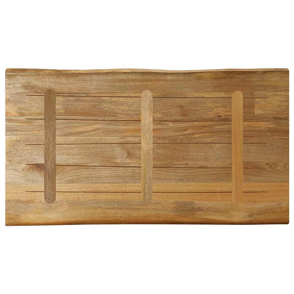 Baumkante Tischplatte Mango 100x60 cm