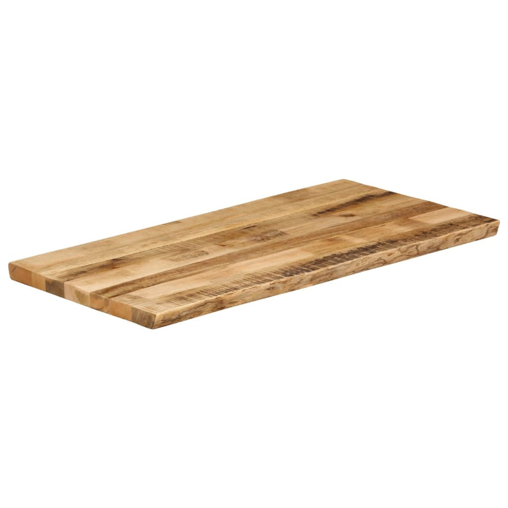 Massivholz Tischplatte Mango Baumkante 120x60 cm