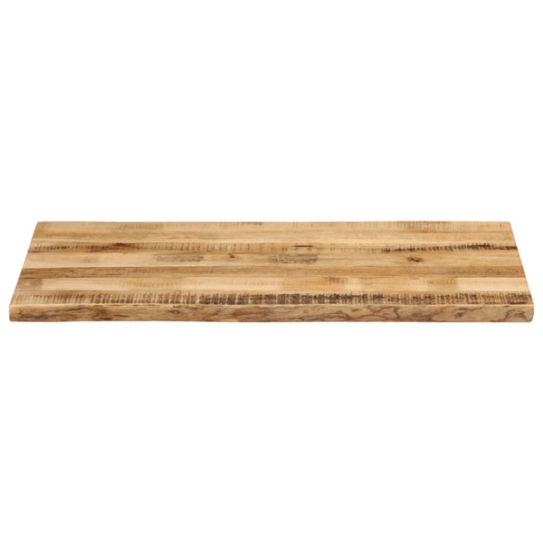 Massivholz Tischplatte Mango Baumkante 120x60 cm