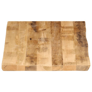 Massivholz Tischplatte Mango Baumkante 120x60 cm