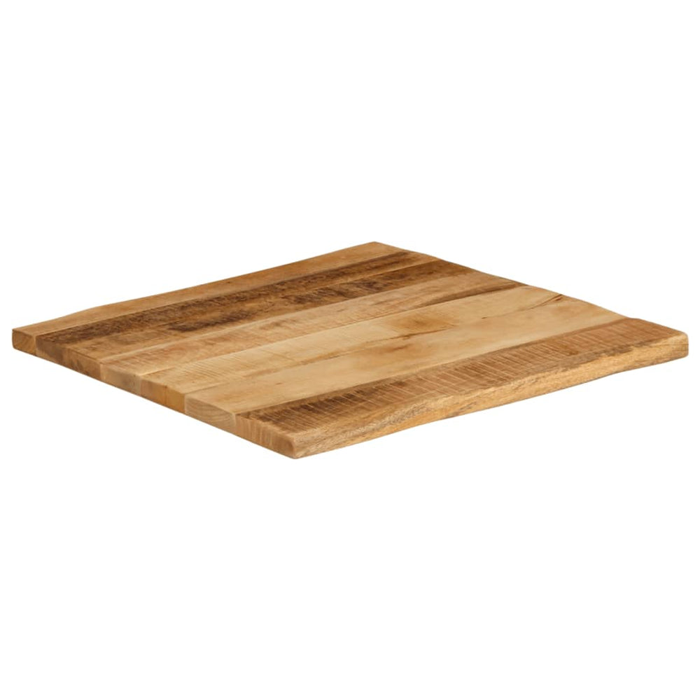 Baumkante Tischplatte Mango 80x80 cm