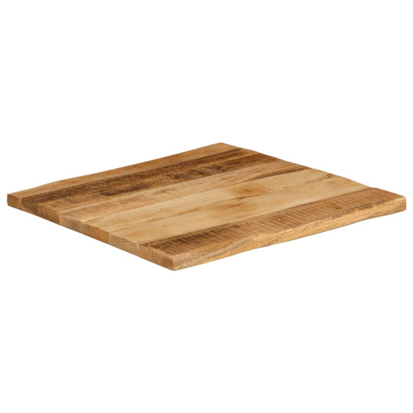Baumkante Tischplatte Mango 80x80 cm