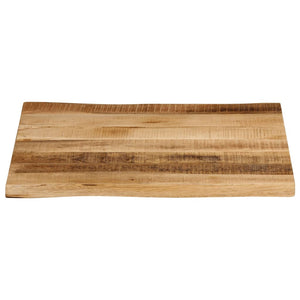 Baumkante Tischplatte Mango 80x80 cm