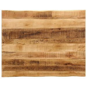Tischplatte Mango Massivholz Baumkante 90x80 cm