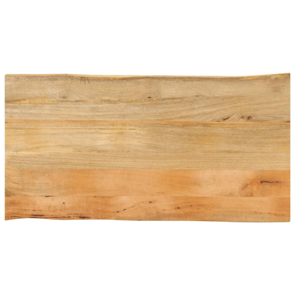Massivholz Tischplatte Mango Baumkante 120x60 cm