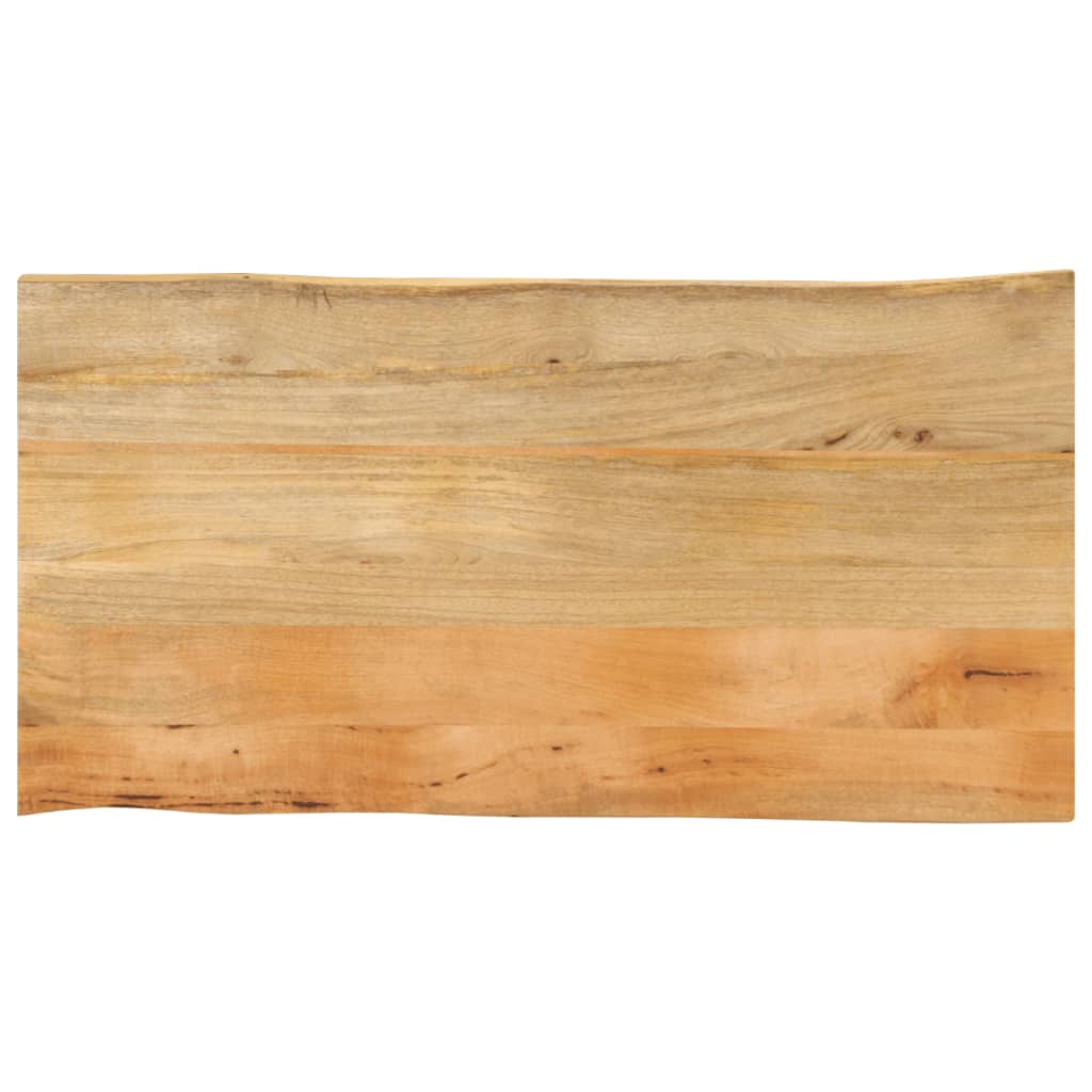 Massivholz Tischplatte Mango Baumkante 120x60 cm