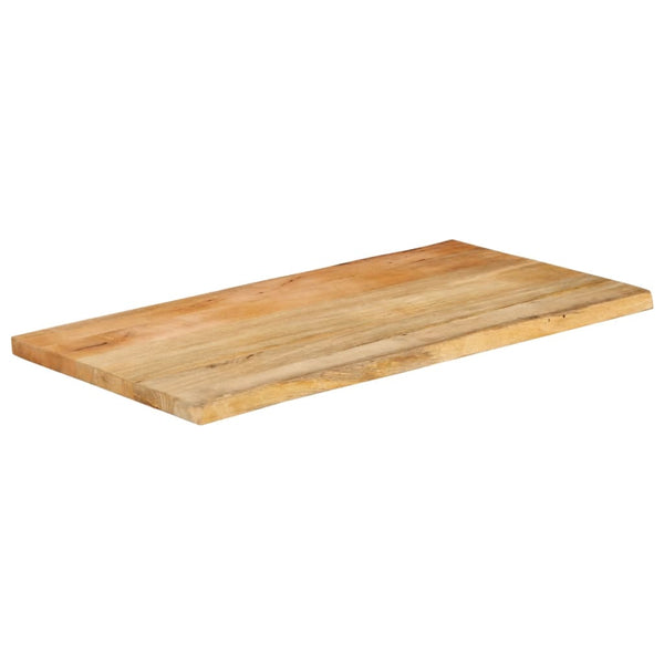 Massivholz Tischplatte Mango Baumkante 120x60 cm