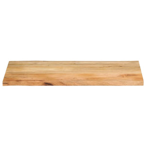 Massivholz Tischplatte Mango Baumkante 120x60 cm