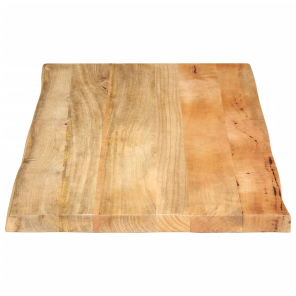 Massivholz Tischplatte Mango Baumkante 120x60 cm