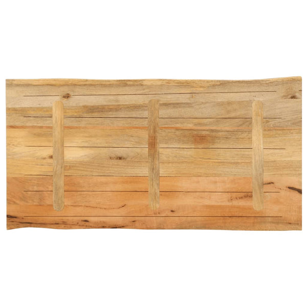 Massivholz Tischplatte Mango Baumkante 120x60 cm