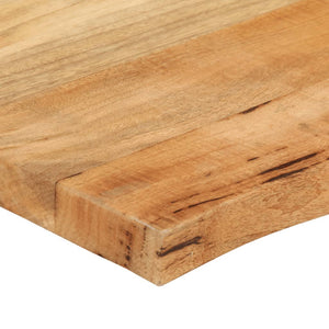 Massivholz Tischplatte Mango Baumkante 120x60 cm