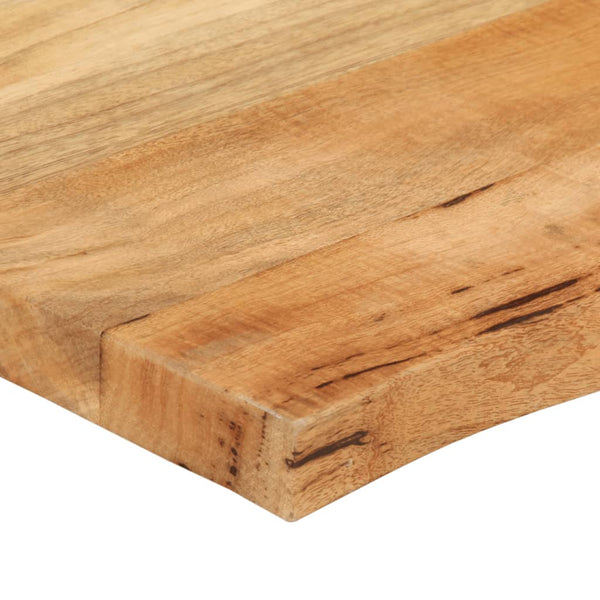 Massivholz Tischplatte Mango Baumkante 120x60 cm