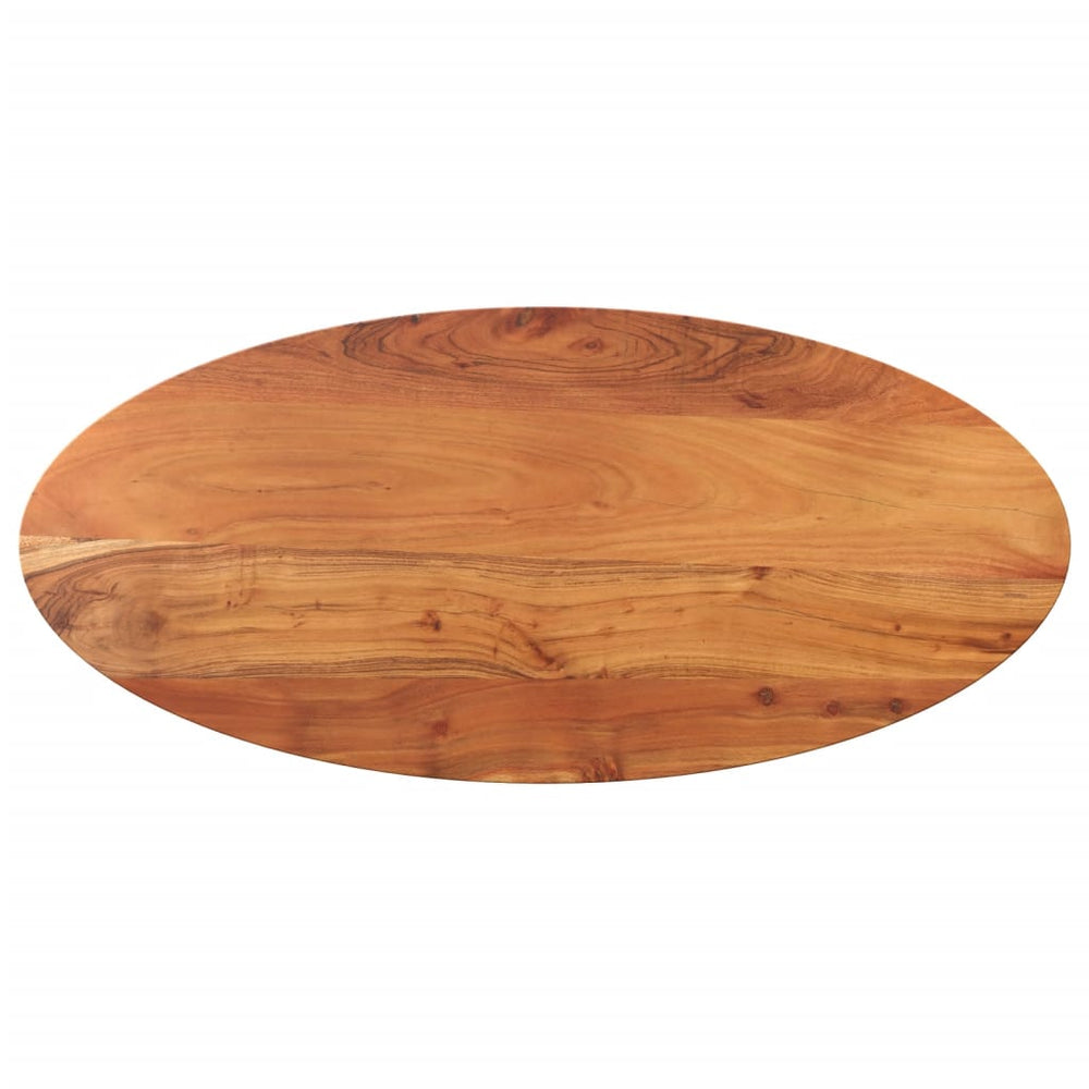 Tischplatte Oval 90x40 cm Akazie Massivholz