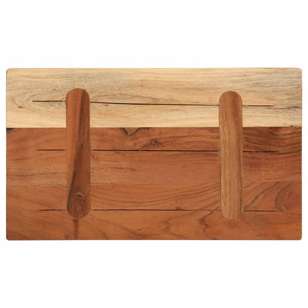 vidaXL Plateau de table 50x40x2,5 cm Rectangulaire Bois d'acacia massif