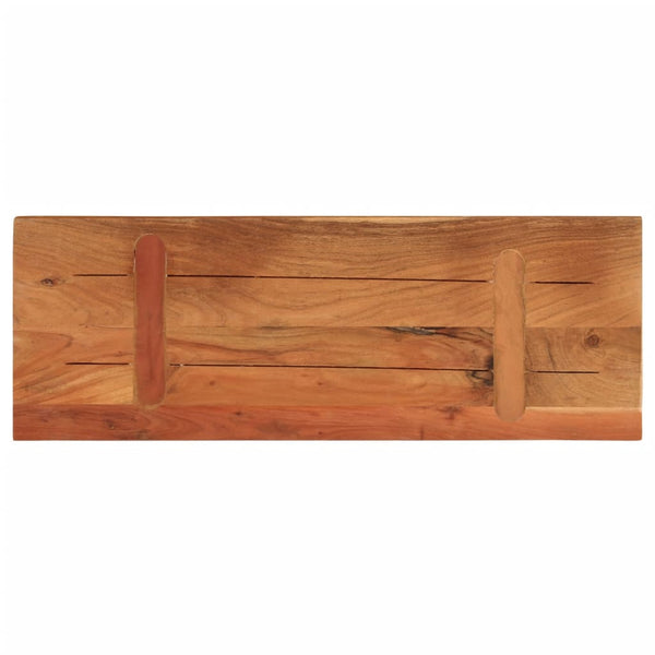 Akazie Tischplatte 90x40 cm Massivholz