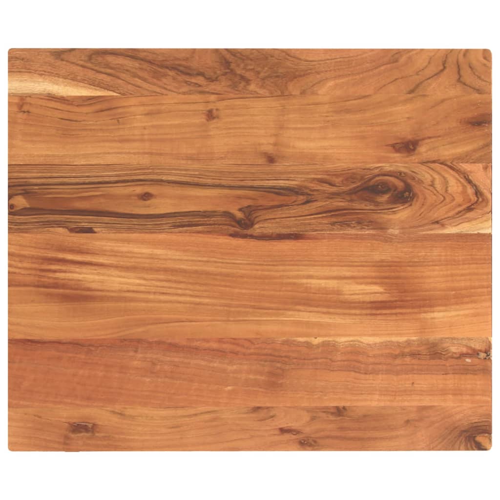 Akazie Tischplatte 60x50 cm Massivholz