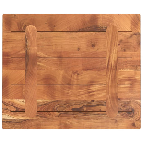 Akazie Tischplatte 60x50 cm Massivholz
