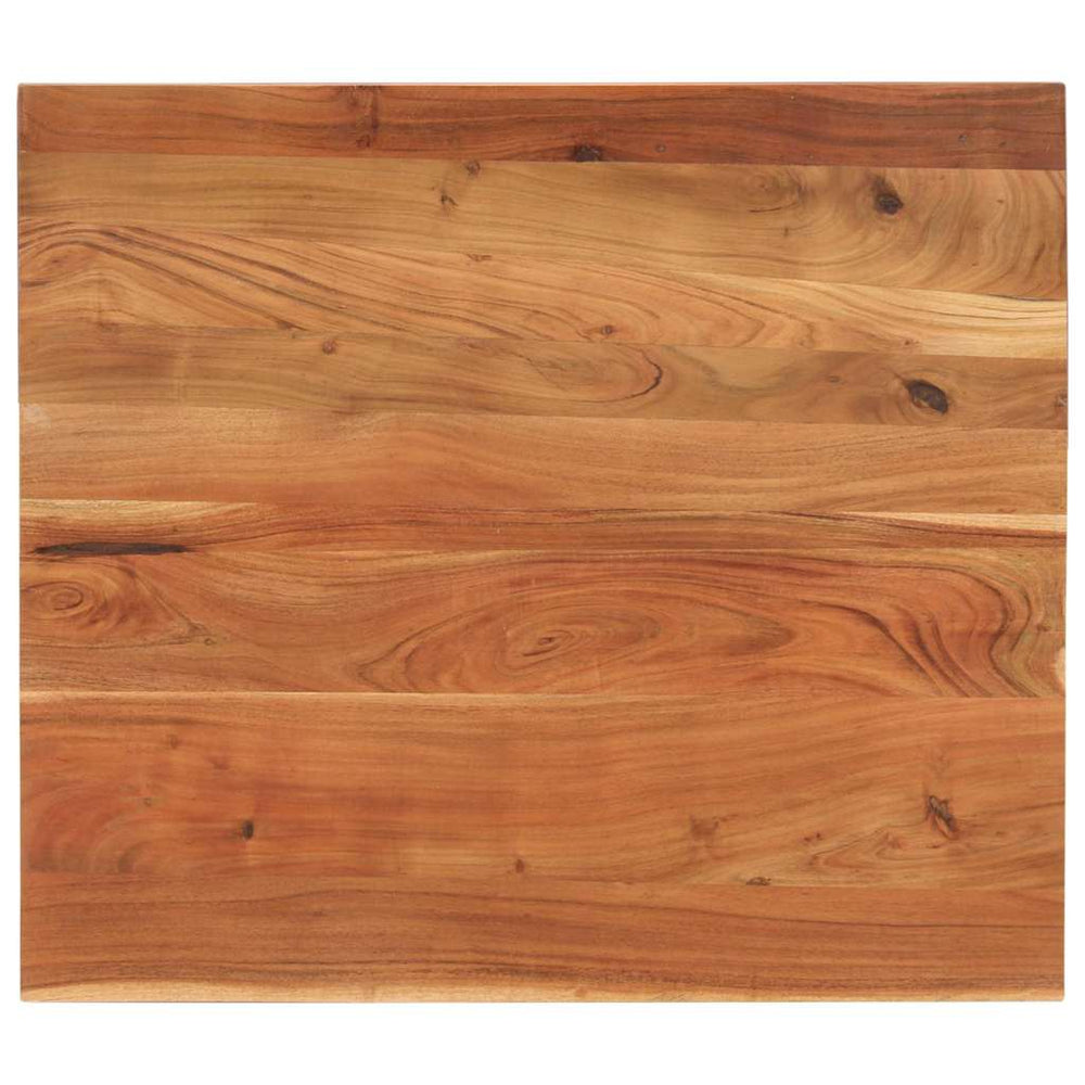 Akazie Tischplatte 90x80 cm Massivholz
