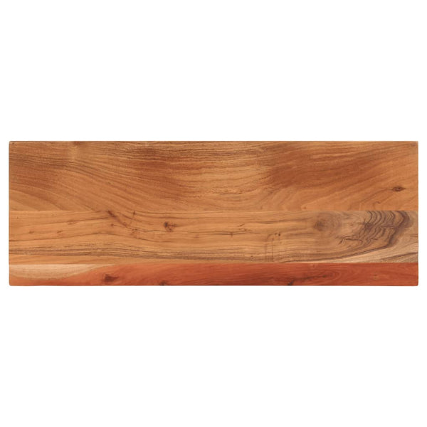 Akazie Tischplatte 70x40 cm Massivholz