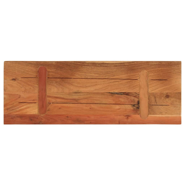Akazie Tischplatte 70x40 cm Massivholz