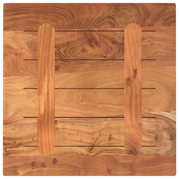 Akazie Tischplatte 50x50 cm Massivholz