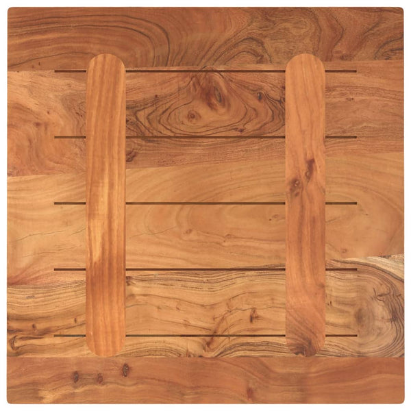 Akazie Tischplatte 60x60 cm Massivholz