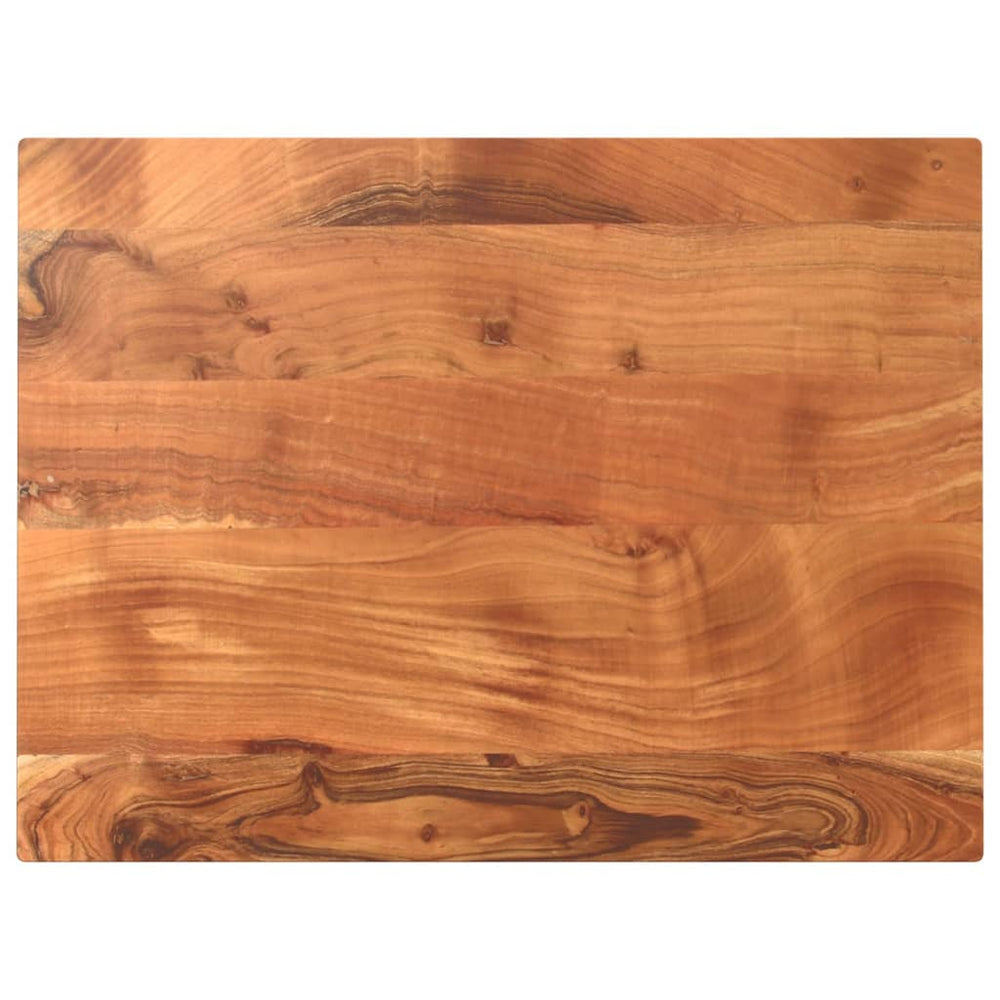 Akazie Tischplatte 80x70 cm Massivholz