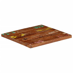 Quadratische Tischplatte Altholz 40x40 cm