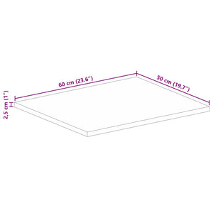Massive Altholz Tischplatte 60x50 cm