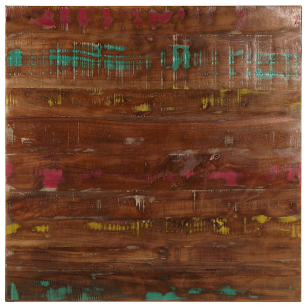 Quadratische Tischplatte Altholz 70x70 cm