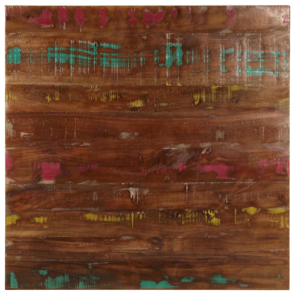 Quadratische Tischplatte Altholz 70x70 cm