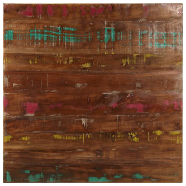 Quadratische Tischplatte Altholz 70x70 cm