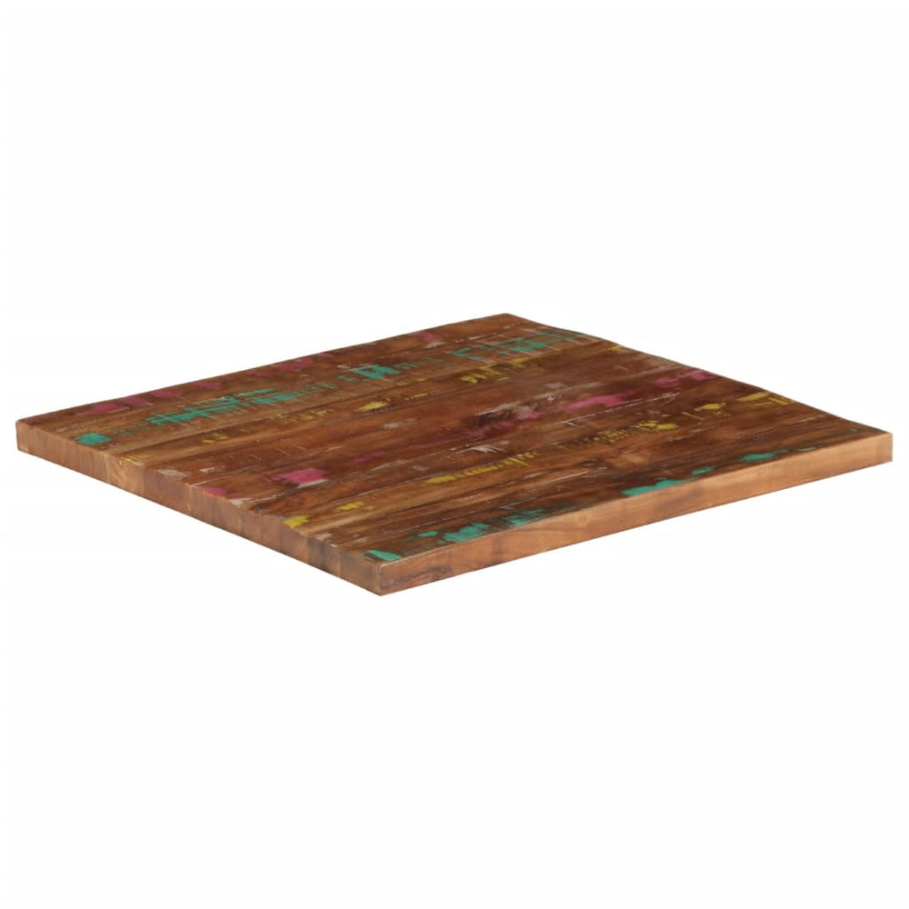 Quadratische Altholz Tischplatte 80x80 cm