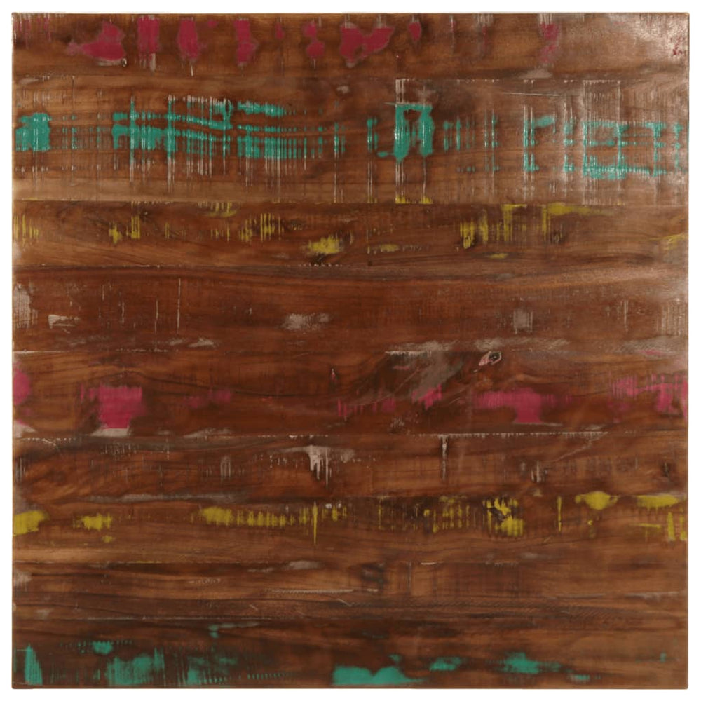 Quadratische Tischplatte Altholz 80x80 cm