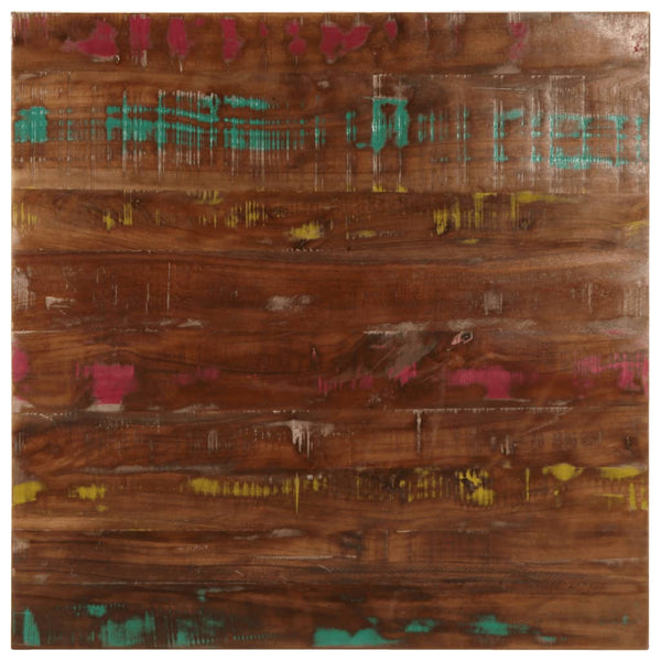 Quadratische Tischplatte Altholz 80x80 cm