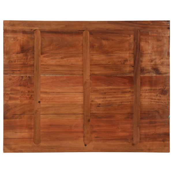 Massive Altholz Tischplatte 90x80 cm